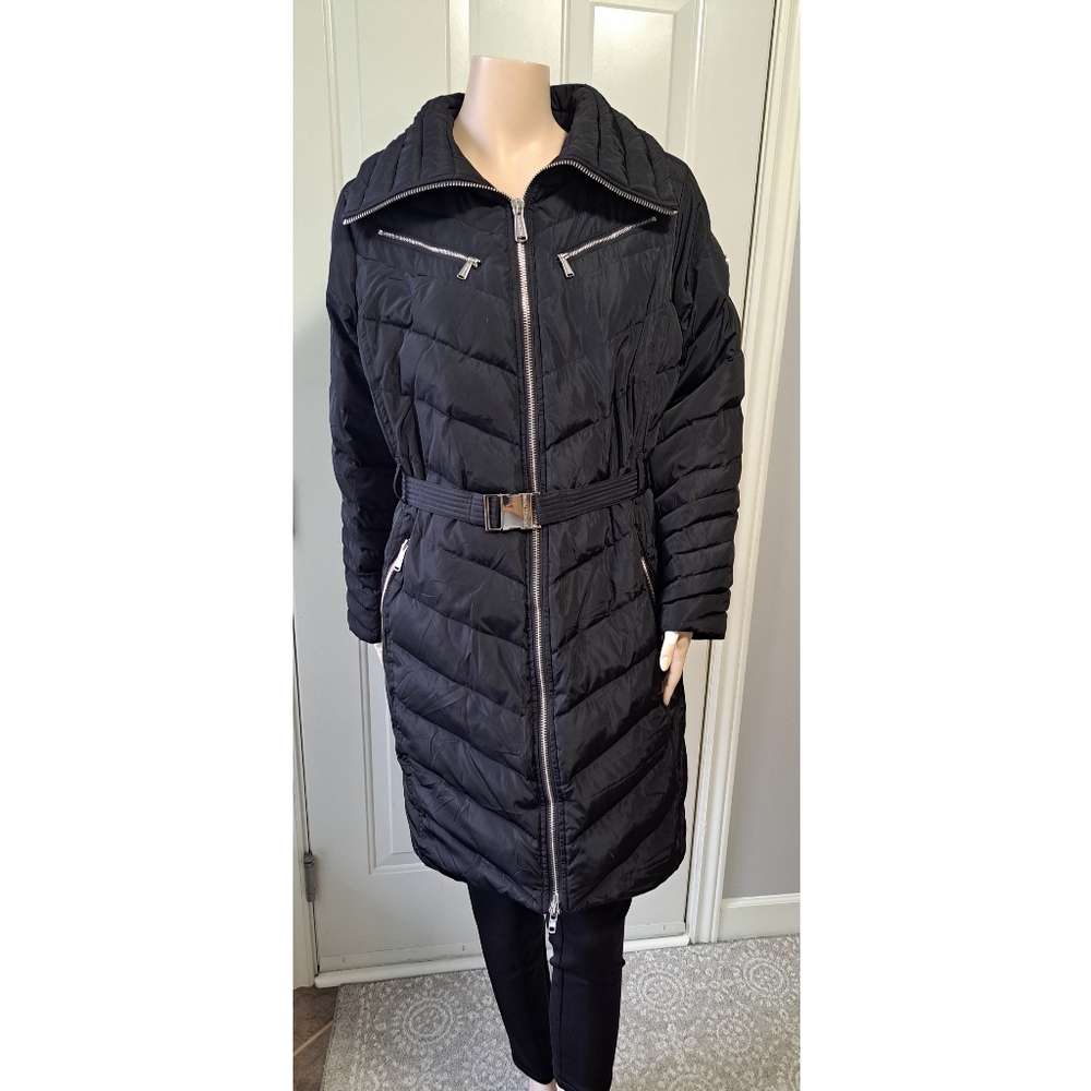 Michael Kors Down Quilted Belted Coat Size 1x